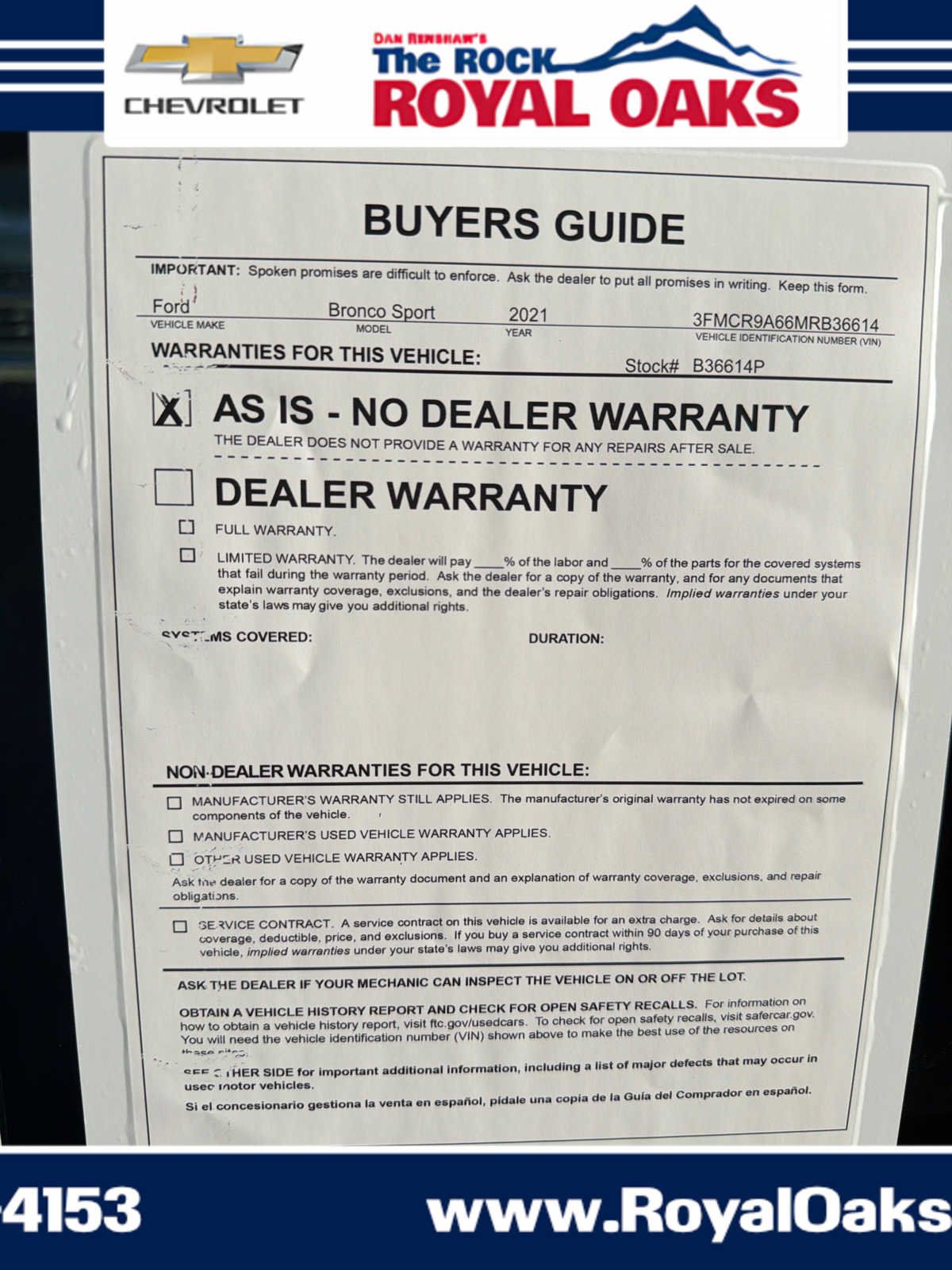 Used 2021 Ford Bronco Sport AWD/4WD image 30