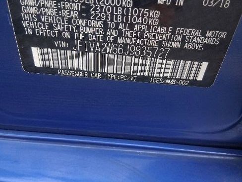Used 2018 Subaru WRX STI Limited AWD/4WD image 5
