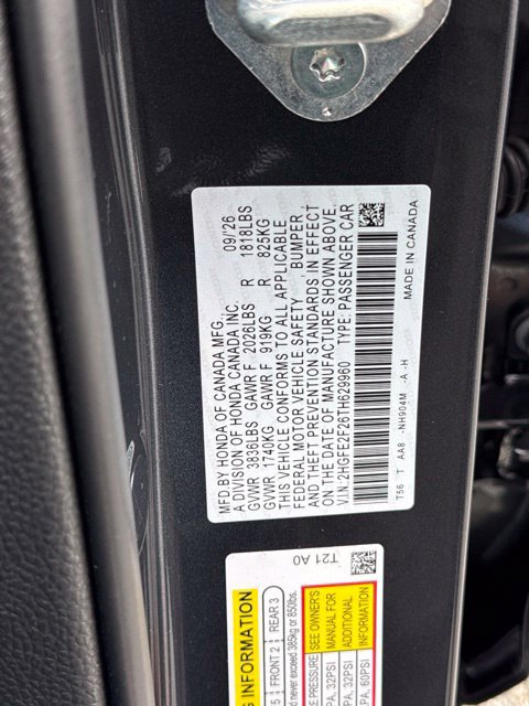 New 2026 Honda Civic LX image 22