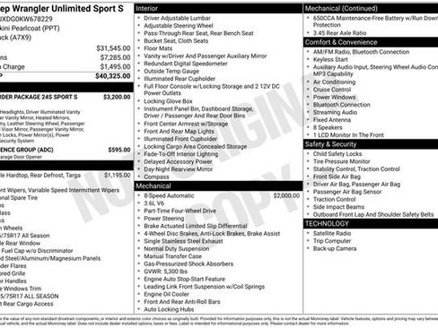 Used 2019 Jeep Wrangler Unlimited Sport S AWD/4WD image 5