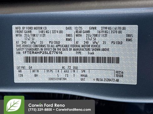 New 2025 Ford Ranger XLT w/ Equipment Group 301A High image 32