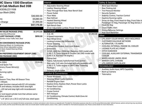 Used 2020 GMC Sierra 1500 Elevation w/ Elevation Value Package image 28