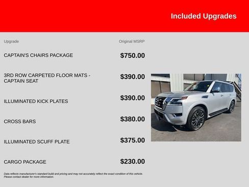 Certified 2023 Nissan Armada Platinum w/ Captain's Chairs Package AWD/4WD image 13