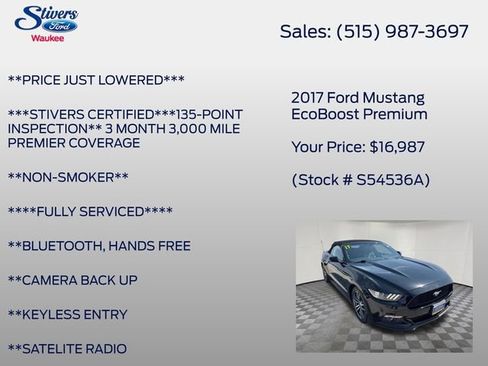 Used 2017 Ford Mustang Premium RWD image 8