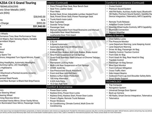 Used 2018 MAZDA CX-5 Grand Touring image 11