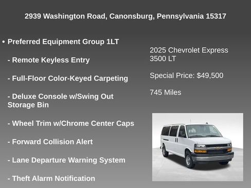 Used 2025 Chevrolet Express 3500 LT w/ LT Preferred Equipment Group image 9