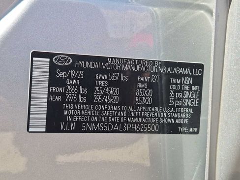 Certified 2023 Hyundai Santa Fe Calligraphy w/ Cargo Package AWD/4WD image 35