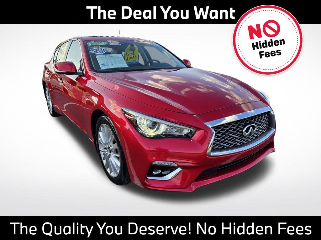 Used 2023 INFINITI Q50 Luxe w/ Cargo Package RWD image 1
