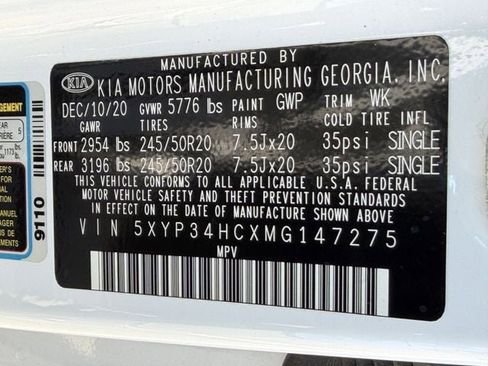 Used 2021 Kia Telluride EX w/ EX Premium Package FWD image 35