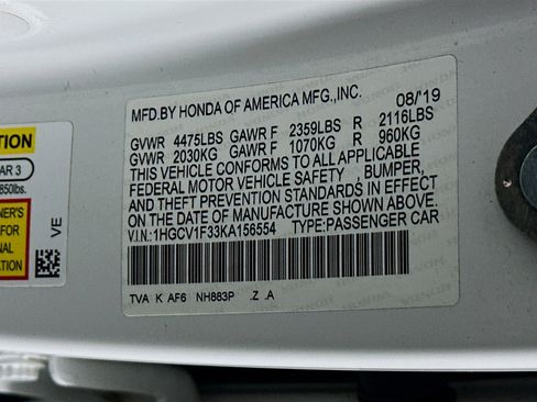 Used 2019 Honda Accord Sport image 12