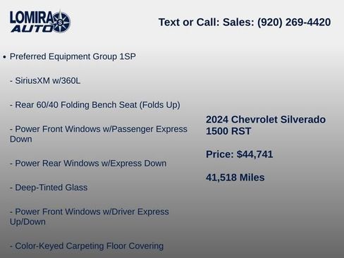 Used 2024 Chevrolet Silverado 1500 RST w/ Z71 Off-Road Package AWD/4WD image 6