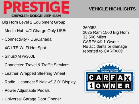 Used 2025 RAM 1500 Big Horn AWD/4WD image 10