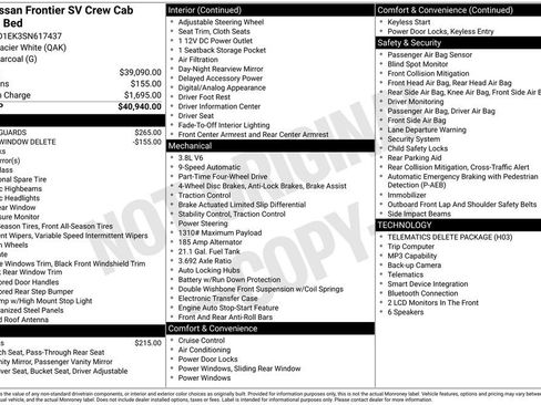 Certified 2025 Nissan Frontier SV AWD/4WD image 7