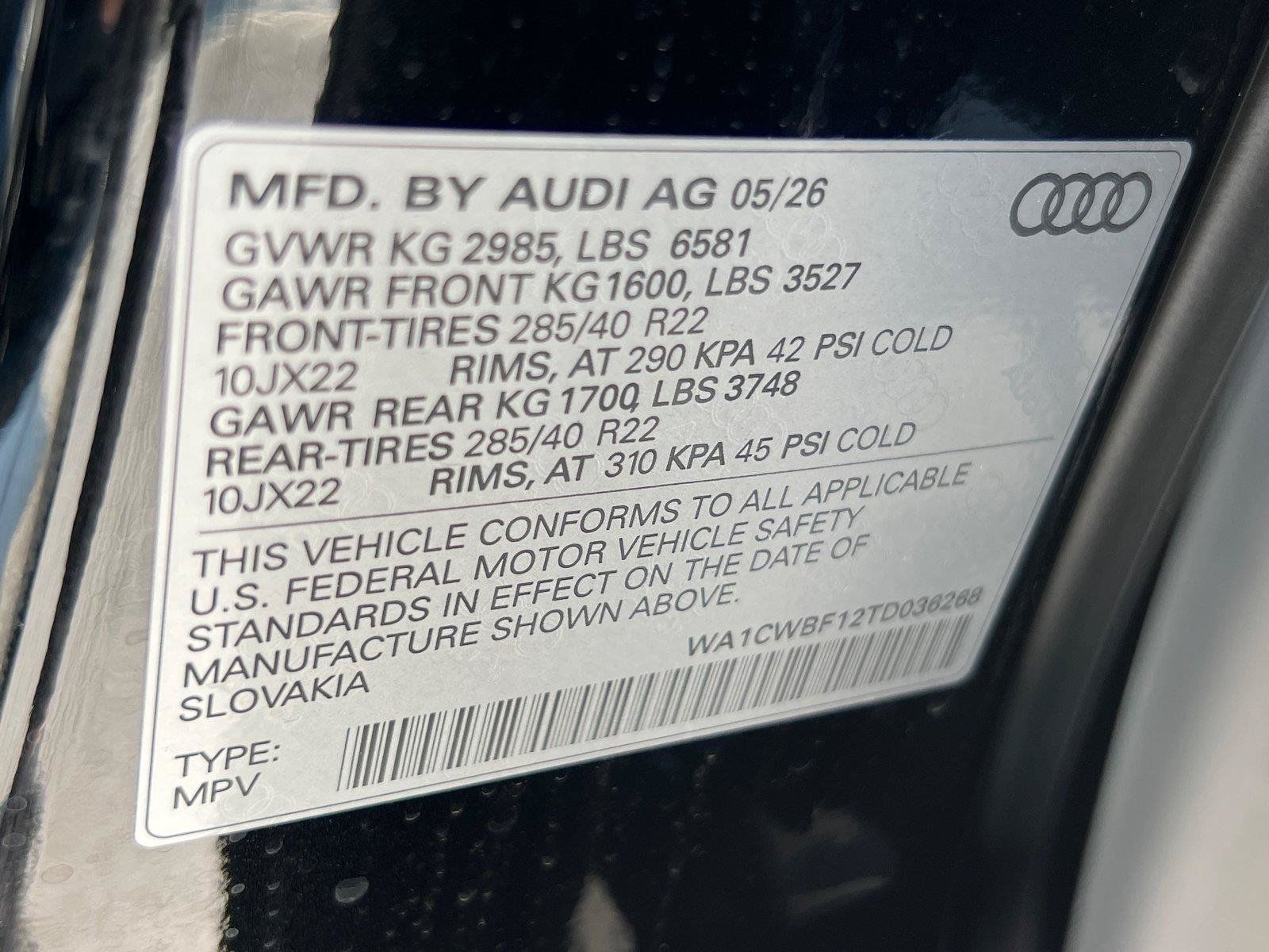 New 2026 Audi SQ8 Prestige AWD/4WD image 27