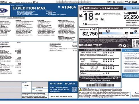 New 2026 Ford Expedition Max Platinum w/ Stealth Performance Package image 33