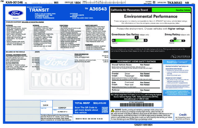 New 2026 Ford Transit 150 Low Roof RWD image 4