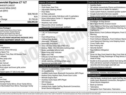 New 2026 Chevrolet Equinox LT image 24