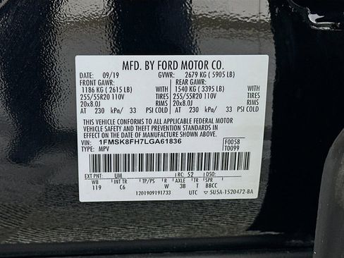 Used 2020 Ford Explorer Limited w/ Class III Trailer Tow Package AWD/4WD image 35