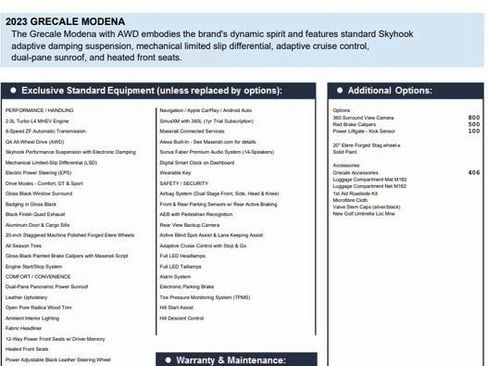 Certified 2023 Maserati Grecale Modena image 2