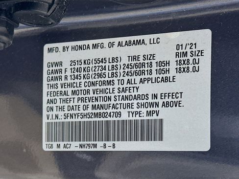 Used 2021 Honda Pilot EX-L image 12