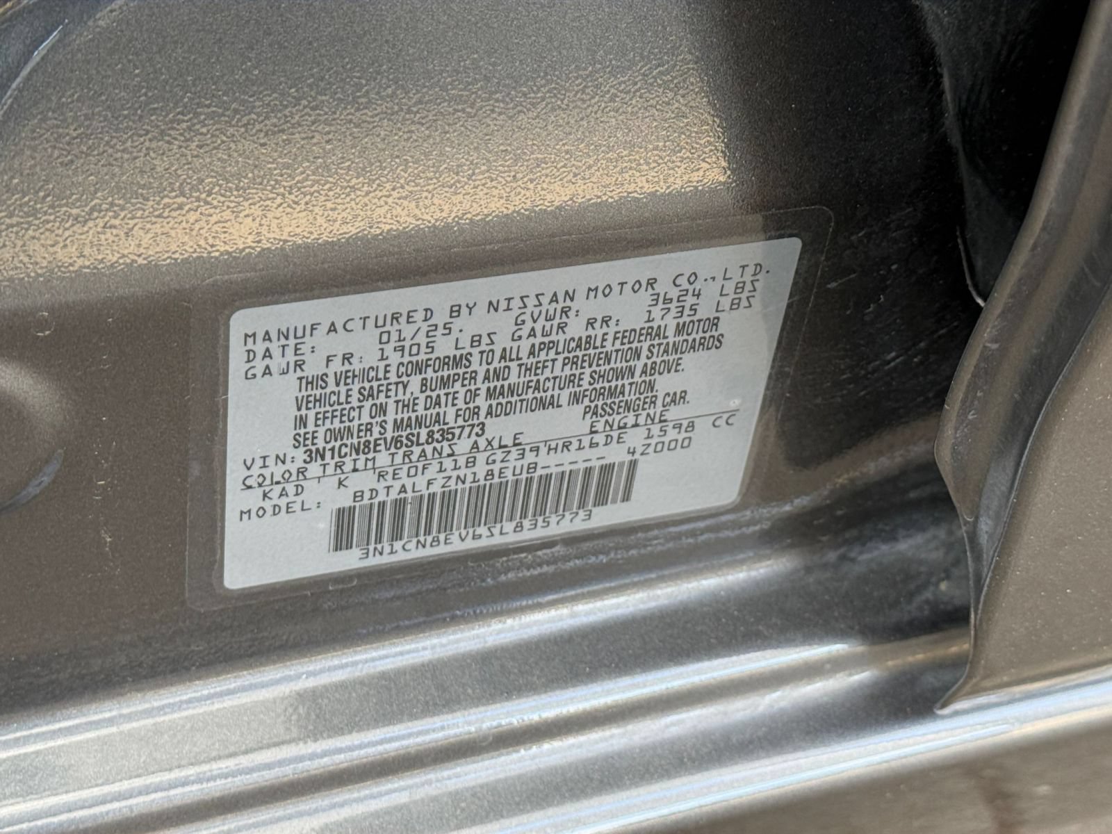 Used 2025 Nissan Versa SV FWD image 24