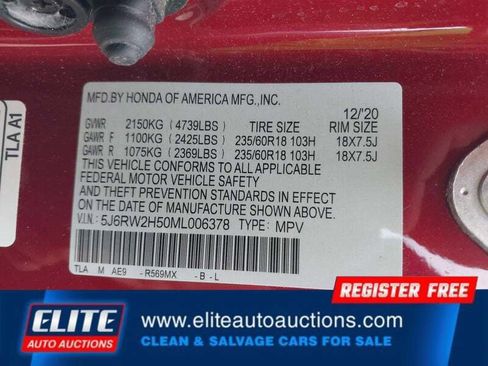 Used 2021 Honda CR-V EX image 18
