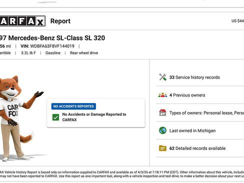 Used 1997 Mercedes-Benz SL 320 image 2