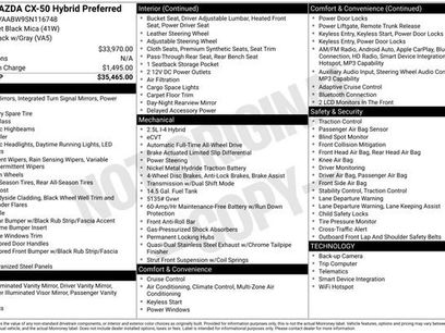 Used 2025 MAZDA CX-50 2.5 Hybrid w/ Preferred Pkg