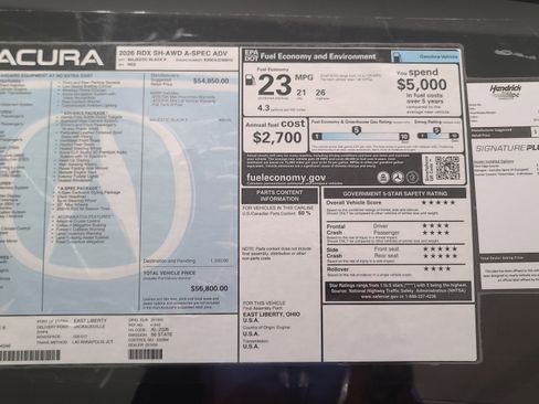 New 2026 Acura RDX A-Spec AWD/4WD image 34