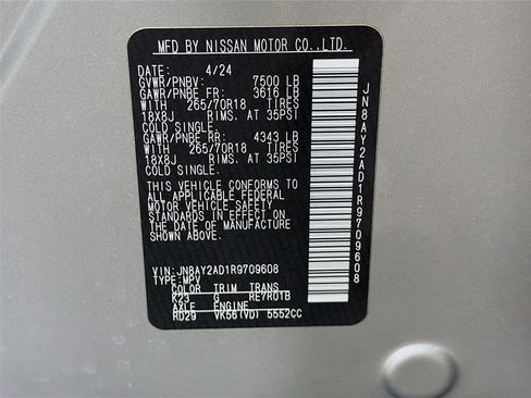 Used 2024 Nissan Armada SV AWD/4WD image 38
