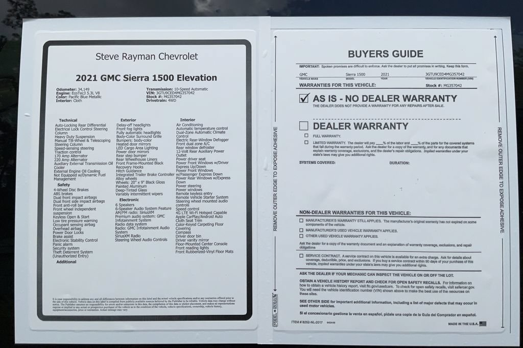 Used 2021 GMC Sierra 1500 Elevation AWD/4WD image 27