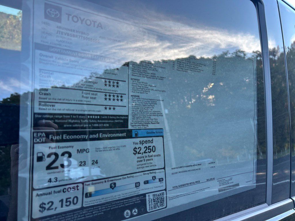 New 2026 Toyota 4Runner TRD Off-Road Premium AWD/4WD image 30