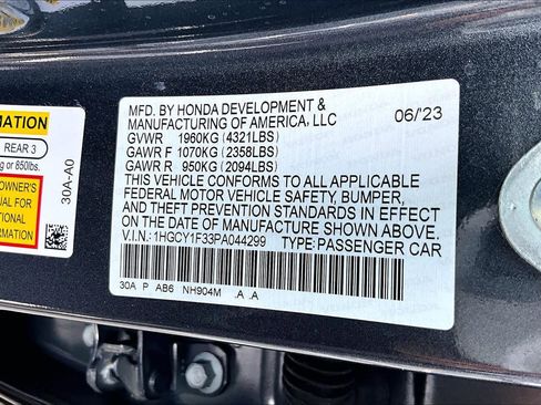 Used 2023 Honda Accord EX image 33