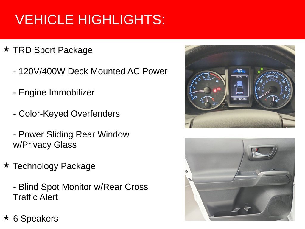 Certified 2022 Toyota Tacoma TRD Sport w/ Technology Package AWD/4WD image 27