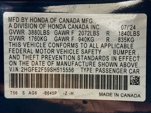 Certified 2025 Honda Civic Sport image 29
