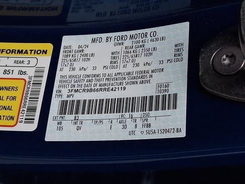 Certified 2024 Ford Bronco Sport Big Bend AWD/4WD image 25