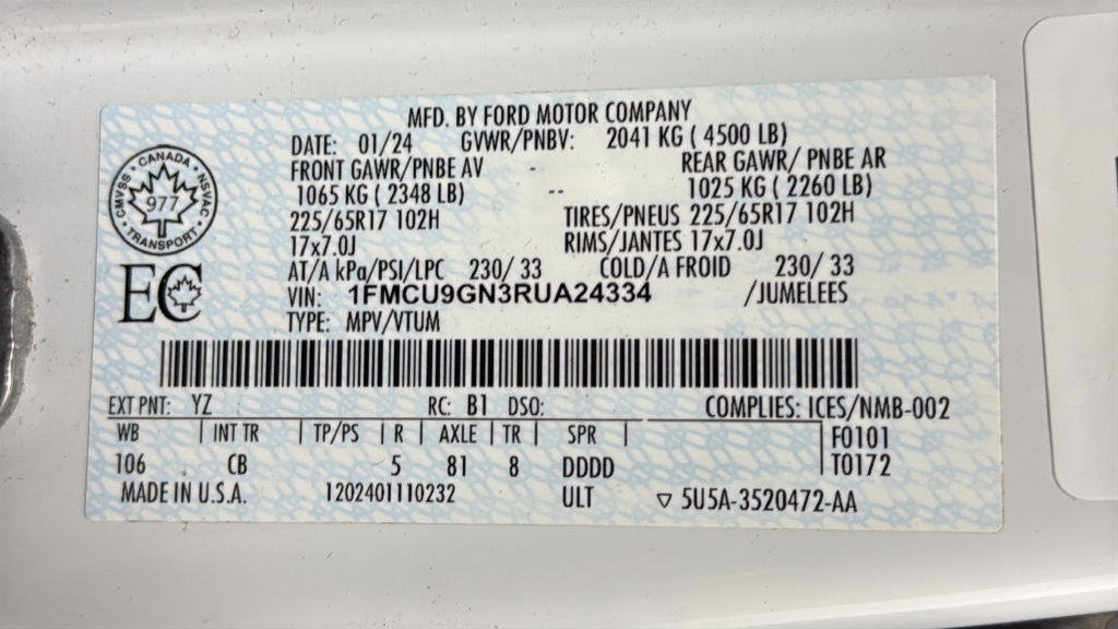 Used 2024 Ford Escape Active w/ Tech Pack #1 AWD/4WD image 27