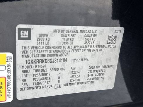 Used 2016 GMC Acadia SLT w/ Open Road Package FWD image 36