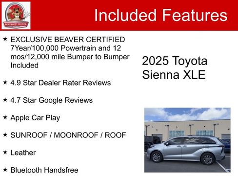 Used 2025 Toyota Sienna XLE image 5