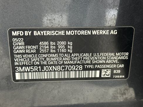 Used 2022 BMW 330i Sedan w/ M Sport Package RWD image 27