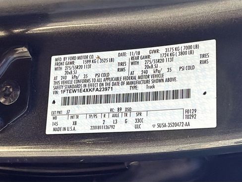 Used 2019 Ford F150 XLT w/ Equipment Group 302A Luxury AWD/4WD image 44