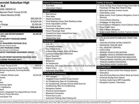 Used 2025 Chevrolet Suburban High Country AWD/4WD image 3