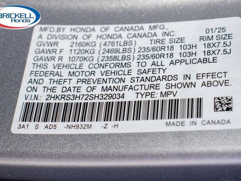 Certified 2025 Honda CR-V EX-L image 37
