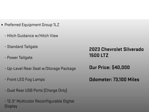 Used 2023 Chevrolet Silverado 1500 LTZ w/ LTZ Premium Package image 25