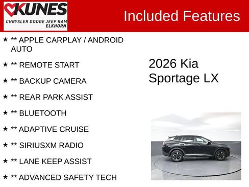 Used 2026 Kia Sportage LX FWD image 2