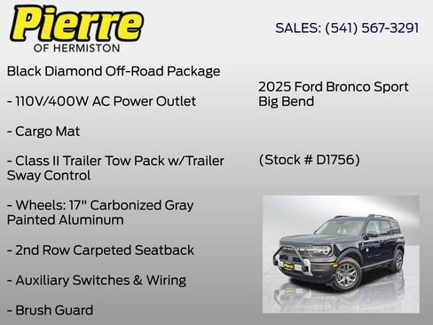 New 2025 Ford Bronco Sport Big Bend AWD/4WD image 6