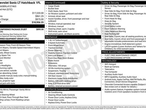Used 2020 Chevrolet Sonic LT FWD image 8