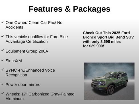 Used 2025 Ford Bronco Sport Big Bend AWD/4WD image 4