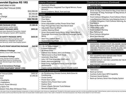 Used 2022 Chevrolet Equinox RS w/ RS Leather Package image 4