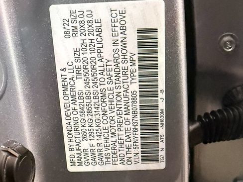 Used 2022 Honda Pilot Sport image 56